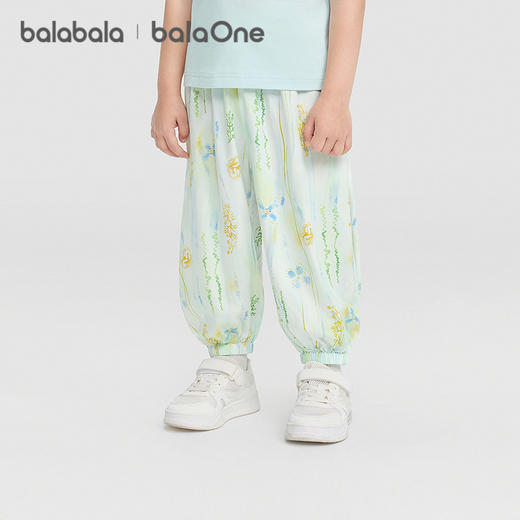【balaOne】巴拉巴拉男女童休闲裤儿童裤2026夏新满印灯笼束口裤 商品图2