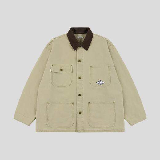 GOODBAI 916 EXPRESS 水洗复古撞色翻领工装夹克外套男女同款 商品图2