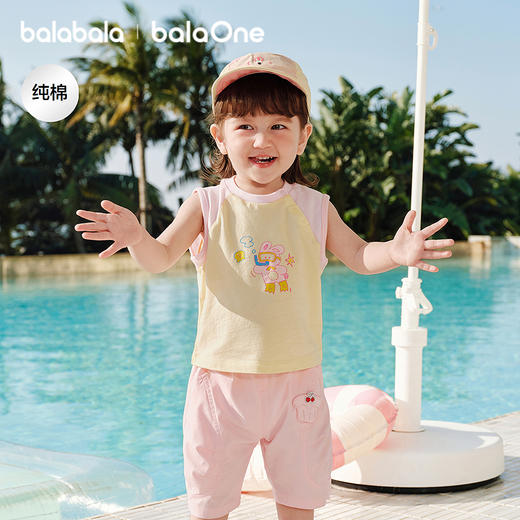 【balaOne】巴拉巴拉童装宝宝无袖背心婴儿上衣2026新款夏装时尚 商品图1