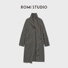 ROMI STUDIO“松弛有度”羊毛混纺中古长款廓形毛织大衣 RWCWWT6647 商品缩略图0
