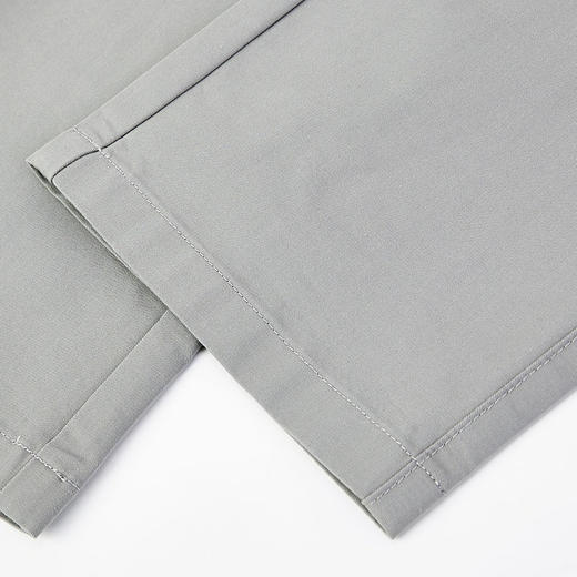 德鲨2026春夏新款灰色休闲裤男时尚直筒弹力裤子男装长裤 商品图4