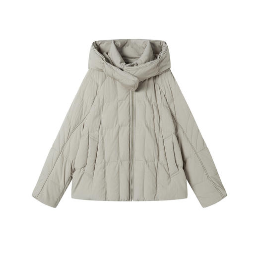 谜底设计感羽绒服女士2025年冬季新品鹅绒宽松连帽短款254MY1616 商品图4