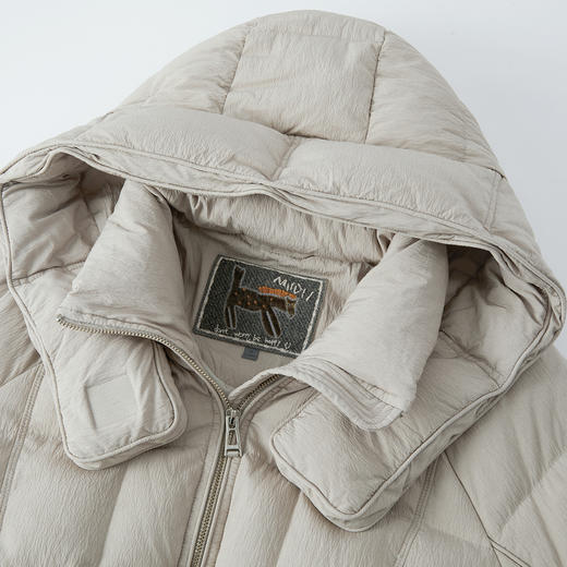 谜底设计感羽绒服女士2025年冬季新品鹅绒宽松连帽短款254MY1616 商品图3