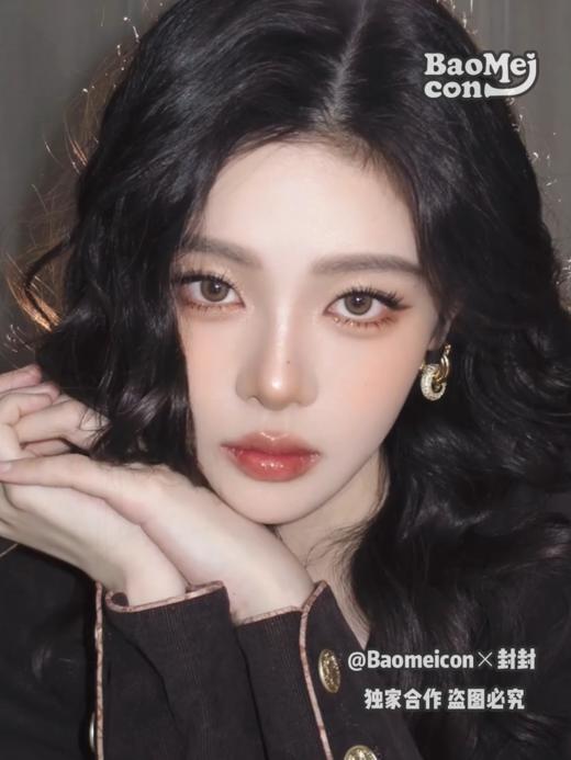 BAOMEICON·日抛  黄油拿铁  14.0  <封封同款>  灵动又自然！氛围水光感玫瑰妆！韩系光感！！国产0-800<一盒10片> 商品图3