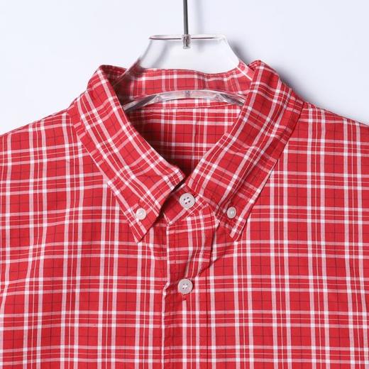 2209SDSA男装2026新款高贵轻奢美式复古撞色格纹格子长袖衬衫百搭衬衣 商品图2