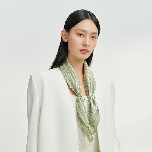 万事利双面印花中方巾-斑马 商品图2