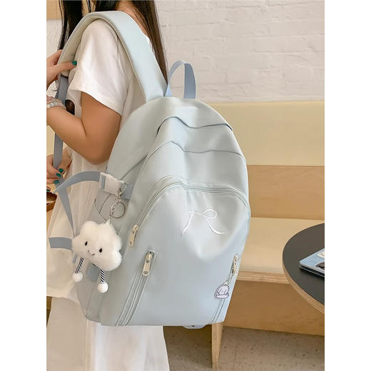 书包初中女生2026新款高中生简约风女肩包大容量双肩包背包高颜值 商品图4