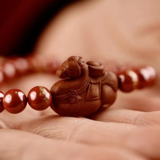 杜掌柜「禄佑财马」合香朱砂手串手绳 | 将藏名寺甘露，揉进新岁禄马 商品图2