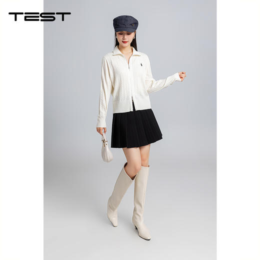 春上新宽松显瘦休闲双拉链毛衣1261009 商品图1