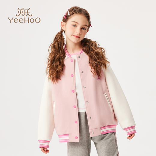 【英氏】【110-170】女童春秋棒球服外套 商品图3