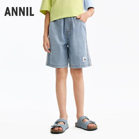 男童全腰牛仔中裤夏季新款安奈儿童装EB626568