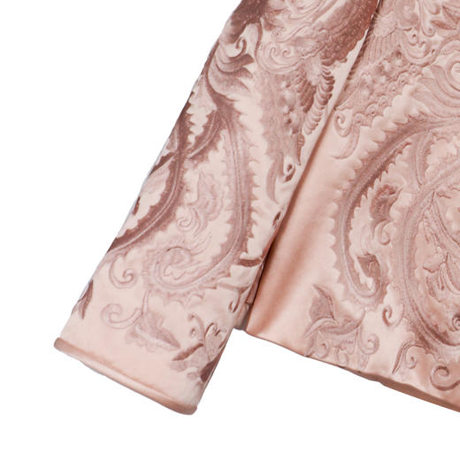 NANSONGSILK/NS鹅绒时尚气质高端盘扣圆领长袖外套547096南宋 商品图7