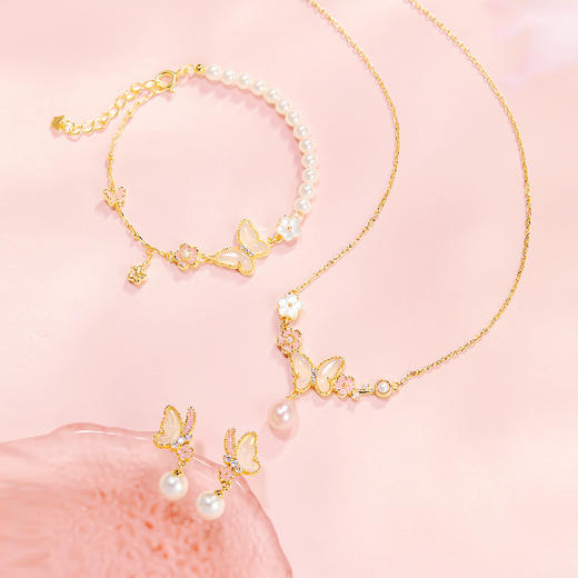 【故宫饰品】花间意蝴蝶手链项链耳饰文创新年情人节生日礼物女生 商品图2