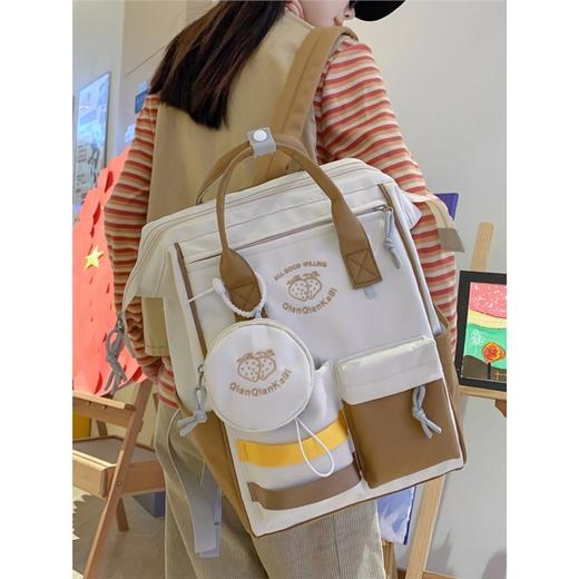 中点 新款乐天书包女大学生母婴妈咪包日系ins可爱双肩背包电脑包 商品图1