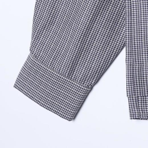 2650SDSA男装2026新款高贵轻奢韩版复古抽绳连帽衬衫百搭宽松休闲衬衣 商品图3