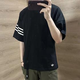 阿迪达斯/Adidas 三叶草全棉，短袖  货号：HM1874-5