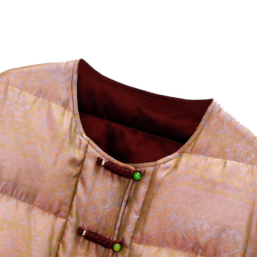 NANSONGSILK/NS桑蚕丝新中式圆领盘扣国风鹅绒服547122-1南宋 商品图11