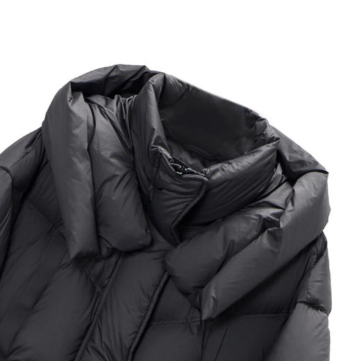 NANSONGSILK/NS加厚防风气质长款连帽过膝休闲百搭保暖鹅绒服547003南宋 商品图5