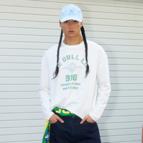 GOODBAI 916 EXPRESS 复古手绘印花休闲亲肤长袖T恤男女同款