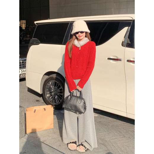 <曾小咸推荐> 2.27 现货秒杀 ！微信超特价！氛围感毛领毛衣 日常209.99 立减120 秒杀89.99！ 商品图3