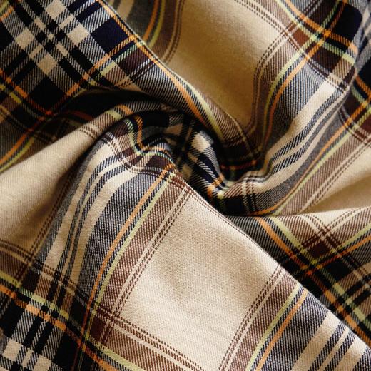 「自」全新升级【铂金会员211/天猫279/差价68】(21842)洛诗琳复古老钱时髦格纹衬衫2026春季新款气质通勤可拆卸蝴蝶结系带百搭长袖衬衫 商品图2