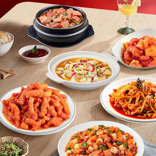 谷言预制菜六福齐聚年夜饭家宴年货节送礼家用货礼盒 商品图0