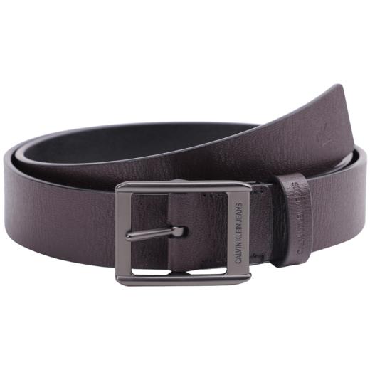 011334795012 卡尔文克雷恩Calvin Klein CK Jeans男士经典休闲哑光针扣式压纹LOGO牛皮腰带HC0631【95cm】 商品图0