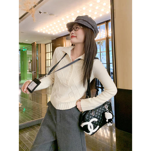 <曾小咸推荐>2.21现货秒杀 ！微信超特价！韩系翻领针织衫 日常189.99 立减100 秒杀89.99！！休闲裤 秒杀89.99！！ 商品图3