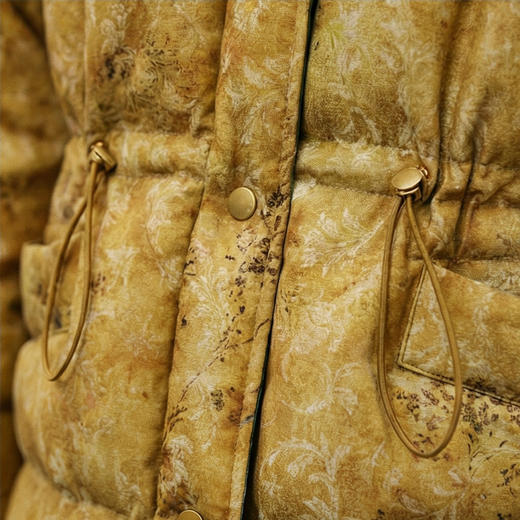 NANSONGSILK/NS新中式双面穿带标带溯源码匈牙利霍尔多巴吉95白鹅绒M1D547146S南宋 商品图3