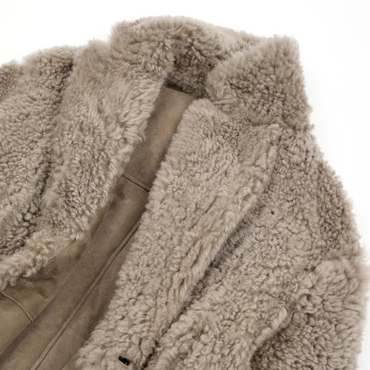 ROMI STUDIO细腻磨砂质感皮毛一体两穿蓬松毛绒面皮草 RWCWWG5132 商品图7