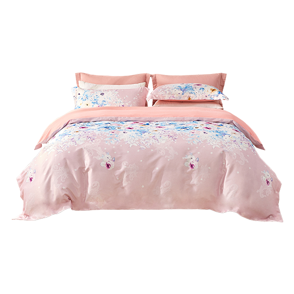 VQ923040032002 博洋家纺 提花四件套亲肤透气床上套件被套床单床上用品套件 1.8M床