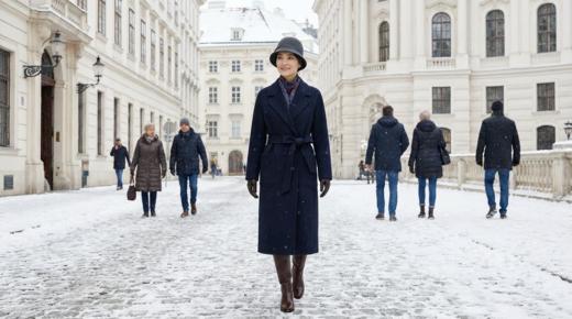 加内门襟珠边精致工艺双面手工腰带长款大衣 商品图0