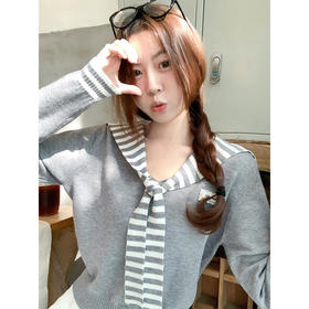 <曾小咸推荐>2.26现货秒杀 ！微信超特价！学院风披肩假两件针织衫 日常219.99 立减130 秒杀89.99！！