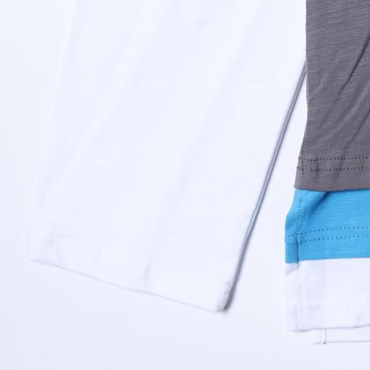 26011SDSA男装2026新款高贵轻奢韩版撞色拼接假两件长袖T恤百搭时尚 商品图3