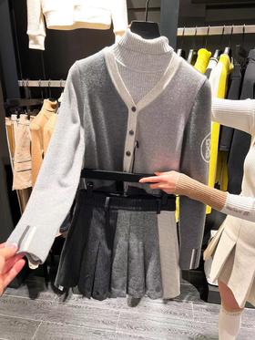 G4家秋冬高级灰羊毛女士针织开衫来了！高级灰真的把气质拿捏住了！浅灰深灰的碰撞，很温油又很有气质的设计，真心美cry！短款很显高显瘦，内里穿T恤或者高领打底均可，配裙子学院风，配裤子又很飒！