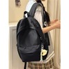黑色书包初中女生简约高颜值ins风双肩包女潮流大学生运动背包潮 商品缩略图2