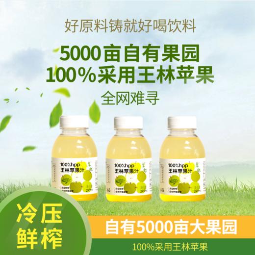 翠红冷鲜压榨100%HPP苹果汁249ml/瓶 商品图3