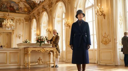 加内门襟珠边精致工艺双面手工腰带长款大衣 商品图8