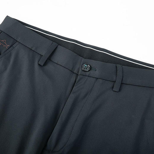 德鲨春夏新款黑色休闲裤男青年时尚直筒裤子男装弹力长裤 商品图3