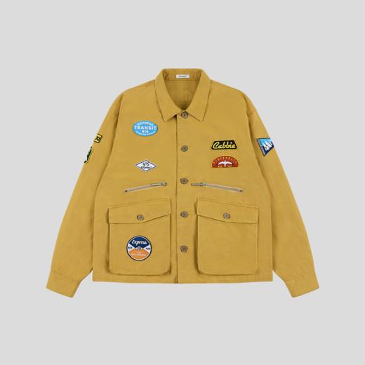 GOODBAI 916 EXPRESS 不规则做旧撞色工装夹克外套男女同款 商品图1