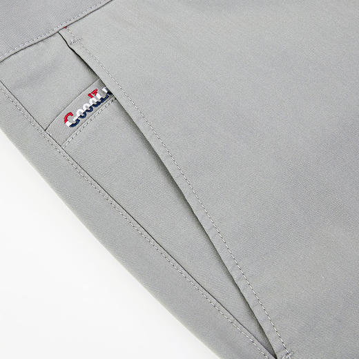 德鲨2026春夏新款灰色休闲裤男时尚直筒弹力裤子男装长裤 商品图3