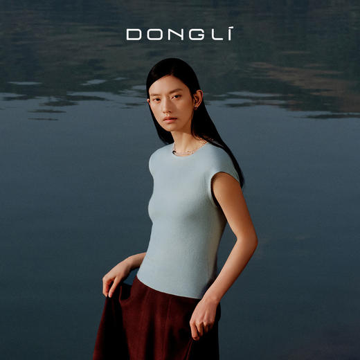 东黎 • 我不被驯化 华尔街 山羊绒女士秋季圆领半袖 5353 商品图0