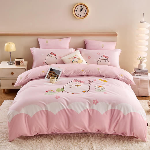 多喜爱 全棉卡通四件套件 Qi可Qi克系列【新疆棉】【7A抗菌】【精美礼盒包装】AB宽边枕袋 商品图11