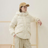 谜底短款羽绒服女士2025冬新款学院风减龄宽松百搭连帽257MY7859 商品缩略图1