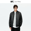 NPC潮牌立体剪裁棒球领皮衣绵羊皮革复古老钱短款春上新NP5CTJ28 商品缩略图0