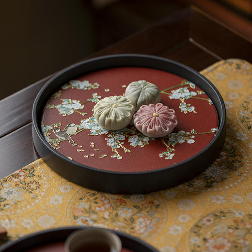 中国红多功能盘|新年氛围马上有了！茶盘/水果盘/坚果盘 商品图12