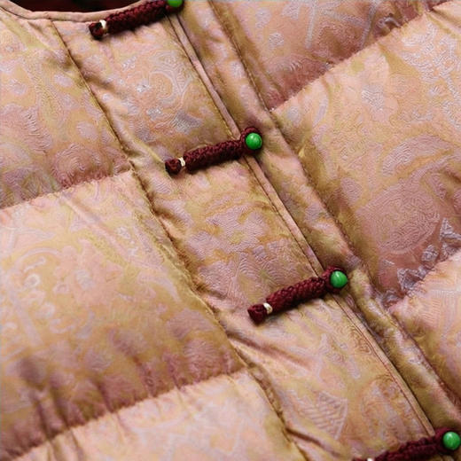 NANSONGSILK/NS桑蚕丝新中式圆领盘扣国风鹅绒服547122-1南宋 商品图5