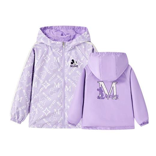 迪士尼双面穿女童外套2026春装新品童装卡通印花束袖儿童连帽上衣 商品图4