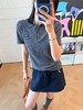 缪缪 灰色针织polo衫(KX*MM) 商品缩略图4