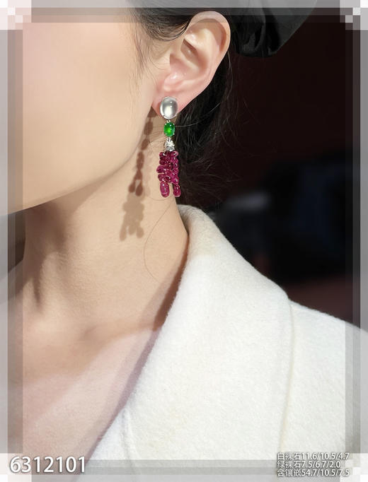 6312101，蛋面耳坠。具体价格微信咨询 商品图4